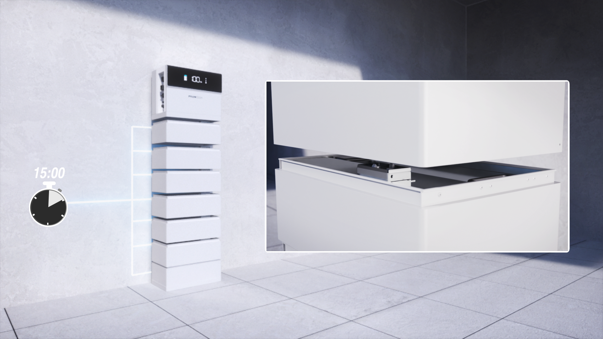 Invertor hibrid 10kW + acumulator 15kW Pylontech Force H3X